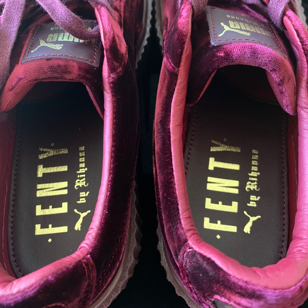 PUMA BY RIHANNA Limited Edition Burgundy Creepers - Picture 4 of 8